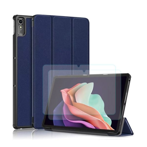 LEPOID Slim Case for Lenovo,Smart Cover for Lenovo K11 Gen2 11.5", Auto Sleep/Wake & Kickstand for Lenovo Tablet(With tempered-glass screen protector*2 and cleaning kit*2)