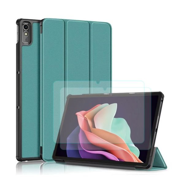 LEPOID Slim Case for Lenovo,Smart Cover for Lenovo K11 Gen2 11.5", Auto Sleep/Wake & Kickstand for Lenovo Tablet(With tempered-glass screen protector*2 and cleaning kit*2)