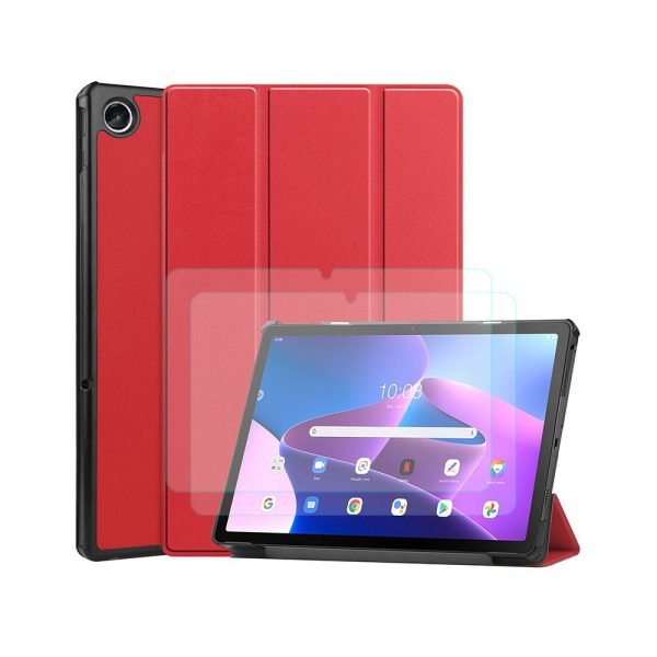 LEPOID Slim Case for Lenovo,Smart Cover for Lenovo K10 Pro 10.61", Auto Sleep/Wake & Kickstand for Lenovo Tablet(With tempered-glass screen protector*2 and cleaning kit*2)