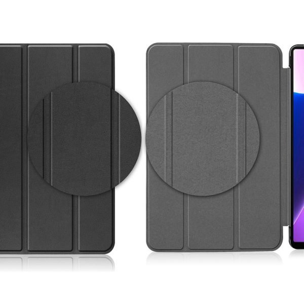 LEPOID Slim Smart Cover for iPad Pro 11 2014, Auto Sleep/Wake & Kickstand for iPad Tablet(With tempered-glass screen protector*1 and dust-free kit *1) Black