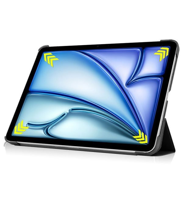 LEPOID Slim Smart Cover for iPad Pro 11 2014, Auto Sleep/Wake & Kickstand for iPad Tablet(With tempered-glass screen protector*1 and dust-free kit *1) Black