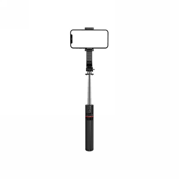 LEPOID Selfie Stick, Multi-functional Bluetooth Selfie Artifact Extended 1.13 Meter Telescopic Pole Self-Timer Live Photo Tripod Compatible with Camera Black