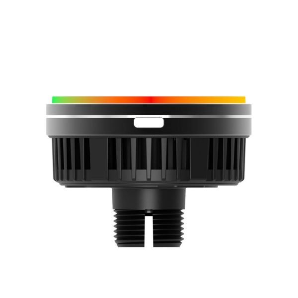 LEPOID 15W Magnetic Air Vent Car Phone Charger, Aluminum Alloy Wireless Cooling Pad  for iPhone 12~16 Plus Pro Max with RGB Ambient Light Black