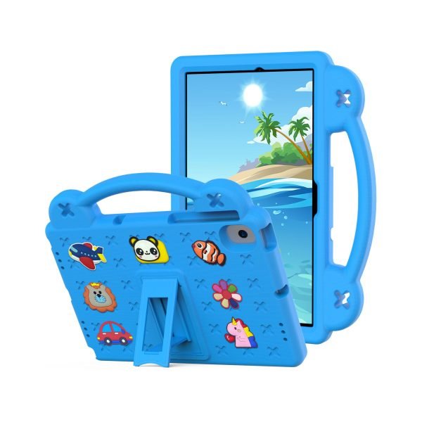 LEPOID ‌Kids Shockproof EVA Stand Protective Case, Cartoon Handle Tablet Cover with Adjustable Shoulder Strap for Lenovo K10 Pro