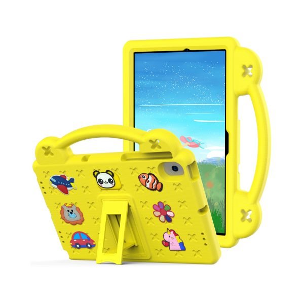 LEPOID ‌Kids Shockproof EVA Stand Protective Case, Cartoon Handle Tablet Cover with Adjustable Shoulder Strap for Lenovo K10 Pro