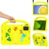 LEPOID ‌Kids Shockproof EVA Stand Protective Case, Cartoon Handle Tablet Cover with Adjustable Shoulder Strap for Lenovo Zhaoyang K10