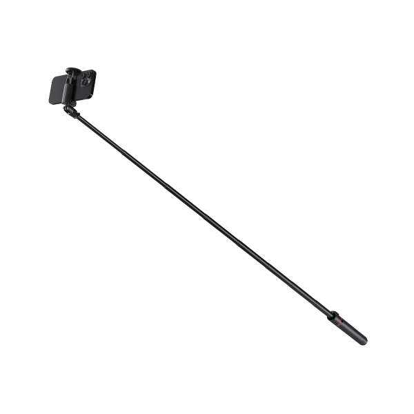 LEPOID ‌Outdoor Auto-Deploy Selfie Stick with 1.77m Gravity-Extend Pole & Tripod Base - Bluetooth Remote for Vlog and Live Streaming Black