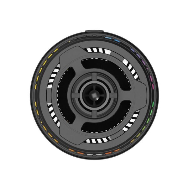 LEPOID 15W Magnetic Air Vent Car Phone Charger, Aluminum Alloy Wireless Cooling Pad  for iPhone 12~16 Plus Pro Max with RGB Ambient Light Black