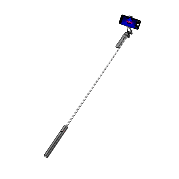 LEPOID ‌Sturdy Selfie Stick with 1.7m Reinforced Extendable Pole & Bluetooth Remote - Stabilized Tripod Base for Live Streaming and Photography Black