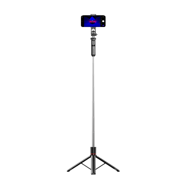 LEPOID ‌Sturdy Selfie Stick with 1.7m Reinforced Extendable Pole & Bluetooth Remote - Stabilized Tripod Base for Live Streaming and Photography Black