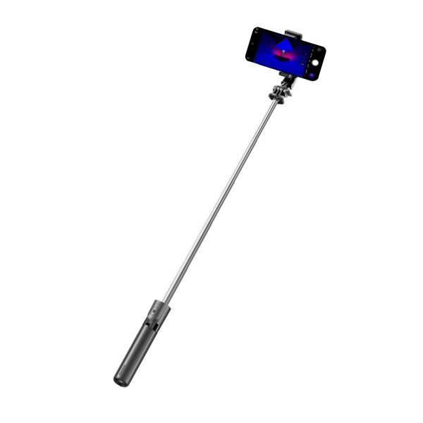 LEPOID ‌Bluetooth Selfie Stick with 0.672m Extendable Pole & Live Streaming Tripod Black