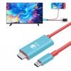 LEPOID HDMI Sync Cable Type C Cable USB3.1 4K 30Hz Phone Computer Sync HDMI cable for Nintendo Switch OLED Switch 2m