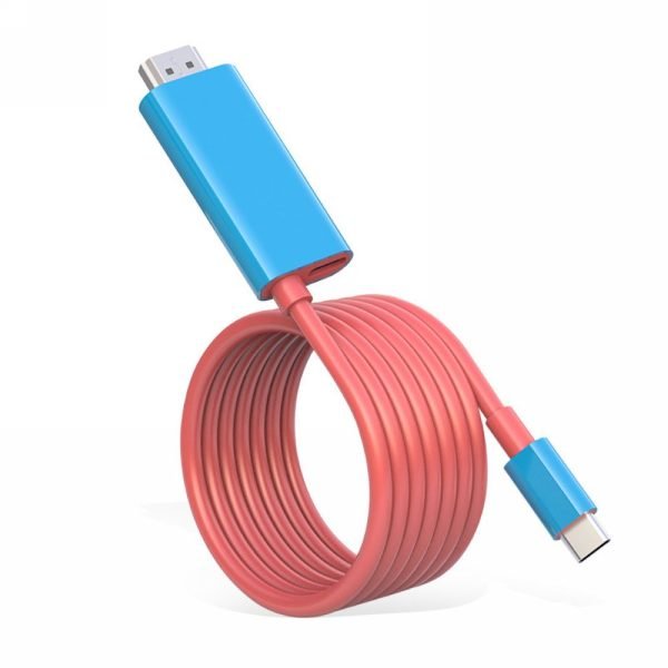 LEPOID HDMI Sync Cable Type C Cable USB3.1 4K 30Hz Phone Computer Sync HDMI cable for Nintendo Switch OLED Switch 2m