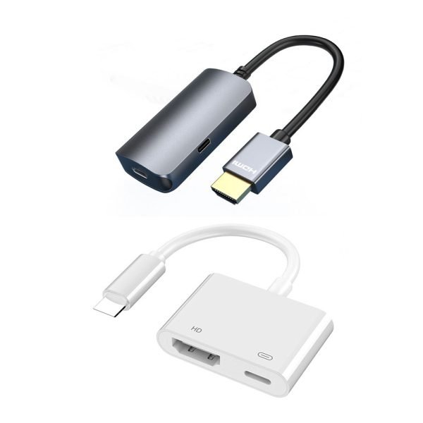 ‌LEPOID AR Glasses to Phone Adapter Dock Kit Ligntning to Type C HD Video Converter for StarV View AR Glasses  iPhone 12/13/14,iPad