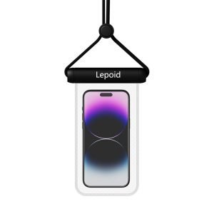 LEPOID Floating Waterproof Phone Pouch with Sports Armband, Wrist Strap, and Neck Lanyard Set – Waterproof Case for Swimming, Running & Outdoor Activities