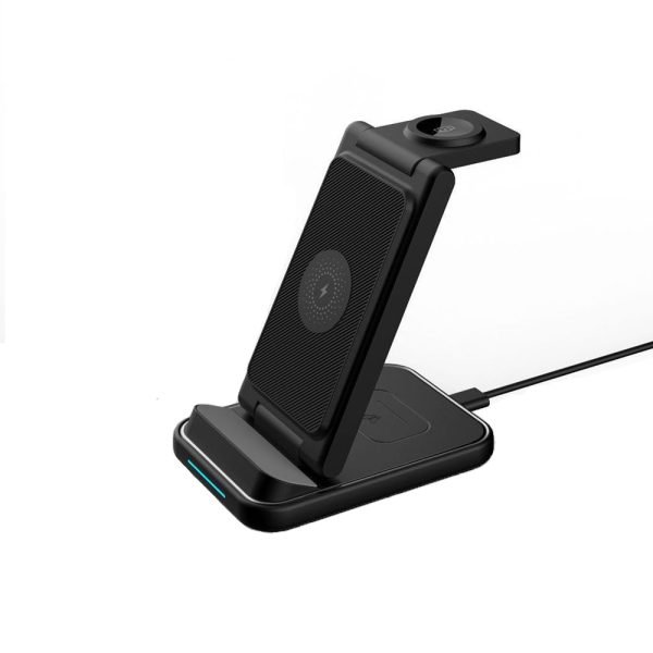 LEPOID 3-in-1 Foldable Magnetic Wireless Charger, Portable Charging Station Compatible with iPhone 12-16 Series, AirPods & Apple Watch