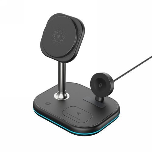 LEPOID ‌3-in-1 Vertical Magnetic Wireless Charging Stand, Compatible with iPhone 12-16 Series, AirPods, Apple Watch & Samsung Galaxy S20-S25 Plus Ultra