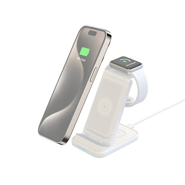 LEPOID 3-in-1 Foldable Magnetic Wireless Charger, Portable Charging Station Compatible with iPhone 12-16 Series, AirPods & Apple Watch