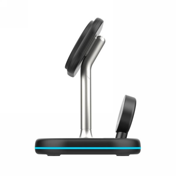 LEPOID ‌3-in-1 Vertical Magnetic Wireless Charging Stand, Compatible with iPhone 12-16 Series, AirPods, Apple Watch & Samsung Galaxy S20-S25 Plus Ultra