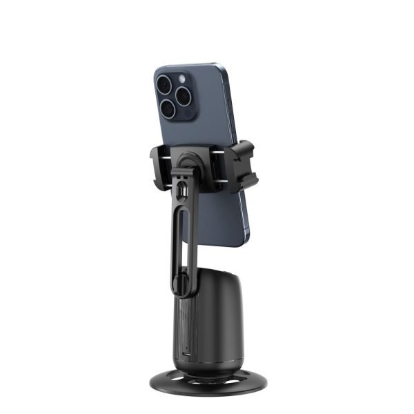 LEPOID 360° Rotating Beauty Fill Light Smartphone Gimbal with AI Face Tracking, Anti-Shake Desktop Photography/Live Streaming & Gesture Control