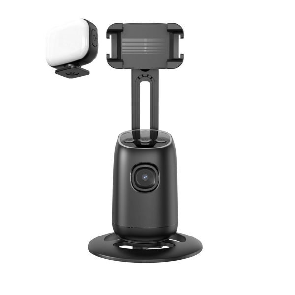 LEPOID 360° Rotating Beauty Fill Light Smartphone Gimbal with AI Face Tracking, Anti-Shake Desktop Photography/Live Streaming & Gesture Control