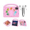 LEPOID ‌Kids Shockproof EVA Stand Protective Case, Cartoon Handle Tablet Cover with Adjustable Shoulder Strap for Lenovo Zhaoyang K10