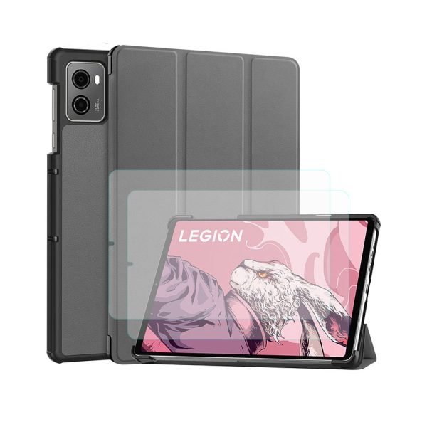 LEPOID SLIM CASE FOR LENOVO,SMART COVER FOR LENOVO Legion Gen 3 Y700 3 8.8" 2025, AUTO SLEEP/WAKE & KICKSTAND FOR LENOVO TABLET(WITH TEMPERED-GLASS SCREEN PROTECTOR*2 AND CLEANING STICKER*2)