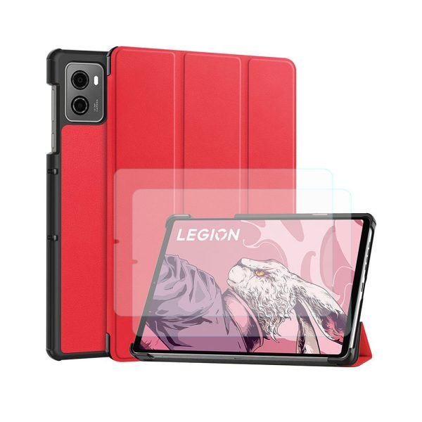 LEPOID SLIM CASE FOR LENOVO,SMART COVER FOR LENOVO Legion Gen 3 Y700 3 8.8" 2025, AUTO SLEEP/WAKE & KICKSTAND FOR LENOVO TABLET(WITH TEMPERED-GLASS SCREEN PROTECTOR*2 AND CLEANING STICKER*2)