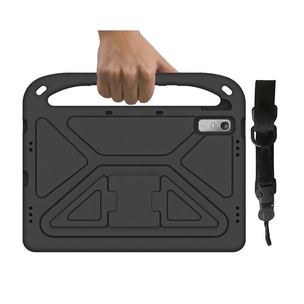 LEPOID ‌Kids Shockproof EVA Stand Protective Case, Cartoon Handle Tablet Cover with Adjustable Shoulder Strap for Lenovo K11 Gen2