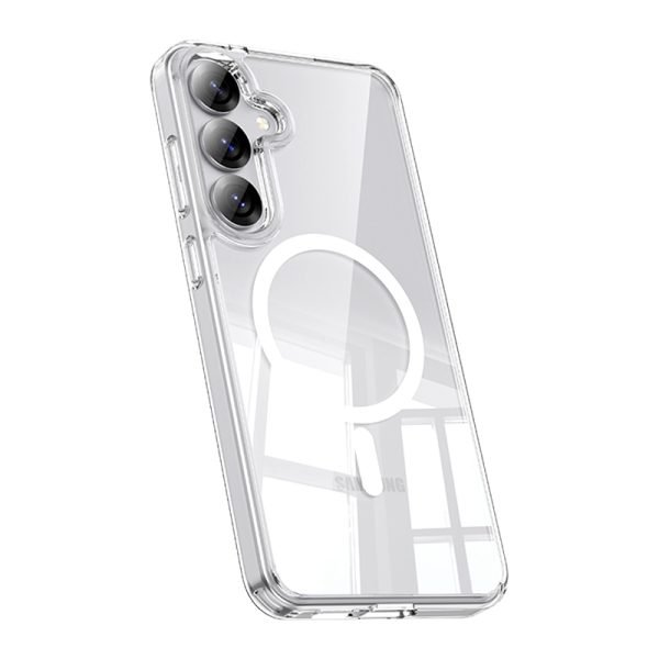 LEPOID SHOCKPROOF CASE WITH MAGSAFE, CLEAR TPU PHONE CASE FOR SAMSUNG S25 PLUS CLEAR(WITH TEMPERED-GLASS SCREEN PROTECTOR AND DUST-FREE KIT)