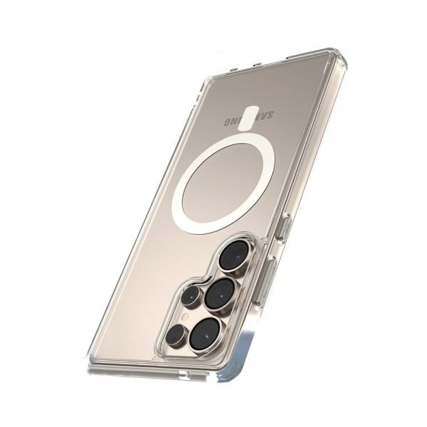 LEPOID SHOCKPROOF IPHONE CASE WITH MAGSAFE, CLEAR TPU PHONE CASE FOR SAMSUNG S25 ULTRA CLEAR(WITH TEMPERED-GLASS SCREEN PROTECTOR AND DUST-FREE KIT)