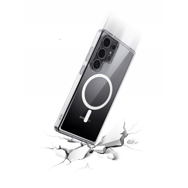 LEPOID SHOCKPROOF IPHONE CASE WITH MAGSAFE, CLEAR TPU PHONE CASE FOR SAMSUNG S25 ULTRA CLEAR(WITH TEMPERED-GLASS SCREEN PROTECTOR AND DUST-FREE KIT)