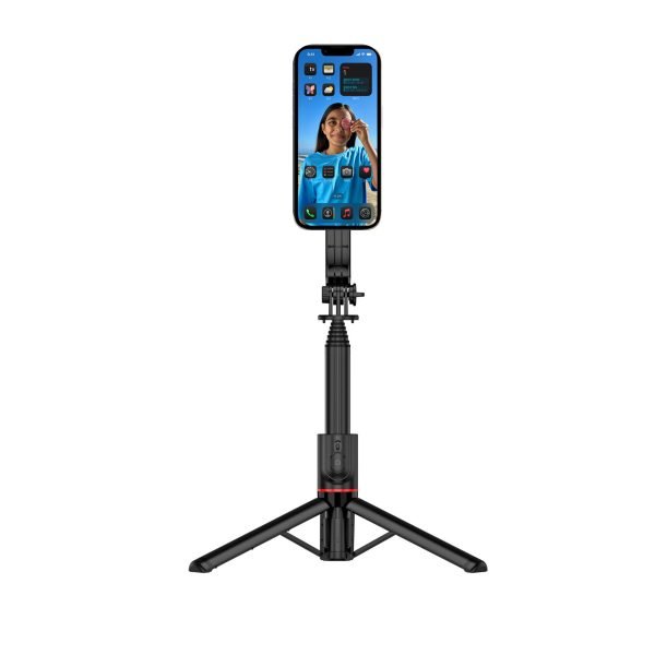 LEPOID ‌Magnetic Bluetooth Selfie Stick with Detachable Tripod & Cold Shoe Adapter for iPhone 12-16 Android Phone