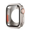 LEPOID 9H HD Tempered Glass Full-Cover Shockproof Case + Stainless Steel Solid Metal Band Kit with Removal Tool for Apple Watch Series S10 42mm