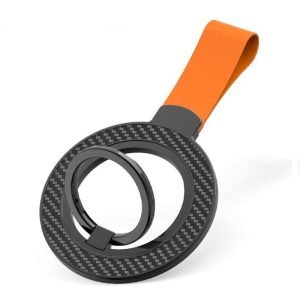 LEPOID MagSafe Dual-Sided Magnetic Phone Ring Holder Stand - 360° Rotatable Silicone Finger Strap for Desk/Wall Mount, Compatible with iPhone 12-16/Samsung S24/S25