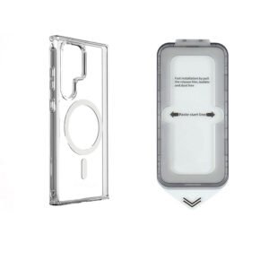 LEPOID Shockproof Phone Case with MagSafe,Clear TPU Phone Case for Samsung Case for Samsung S24 S24 Plus S24 Ultra